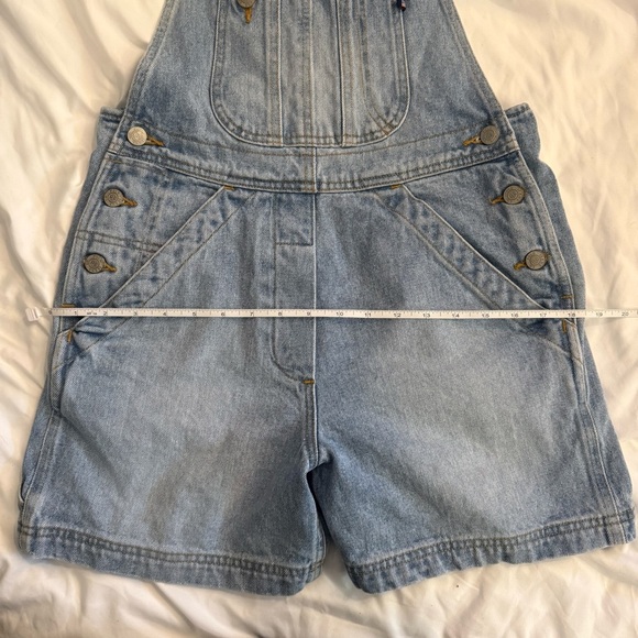 Like New Vintage Polo Jeans Co Ralph Lauren Overall Shorts - Picture 2 of 9